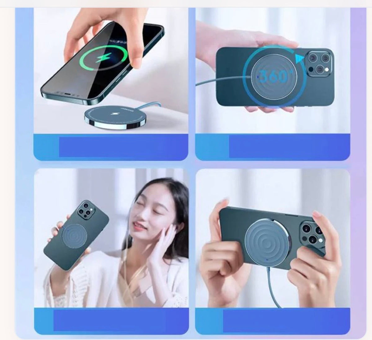 New 15W Fast Charging Magnetic Wireless Charger